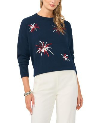VINCE CAMUTO Firework Crewneck Sweater | Bloomingdale's Women | Bloomingdale's (US)