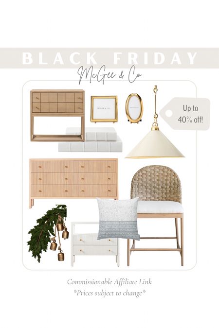  save up to 40% off at mcgee & Co right now during the Black Friday sale! I love these nightstands and dresser’s along with these faux cedar Garland and bells.

#LTKCyberWeek #LTKhome #LTKHoliday