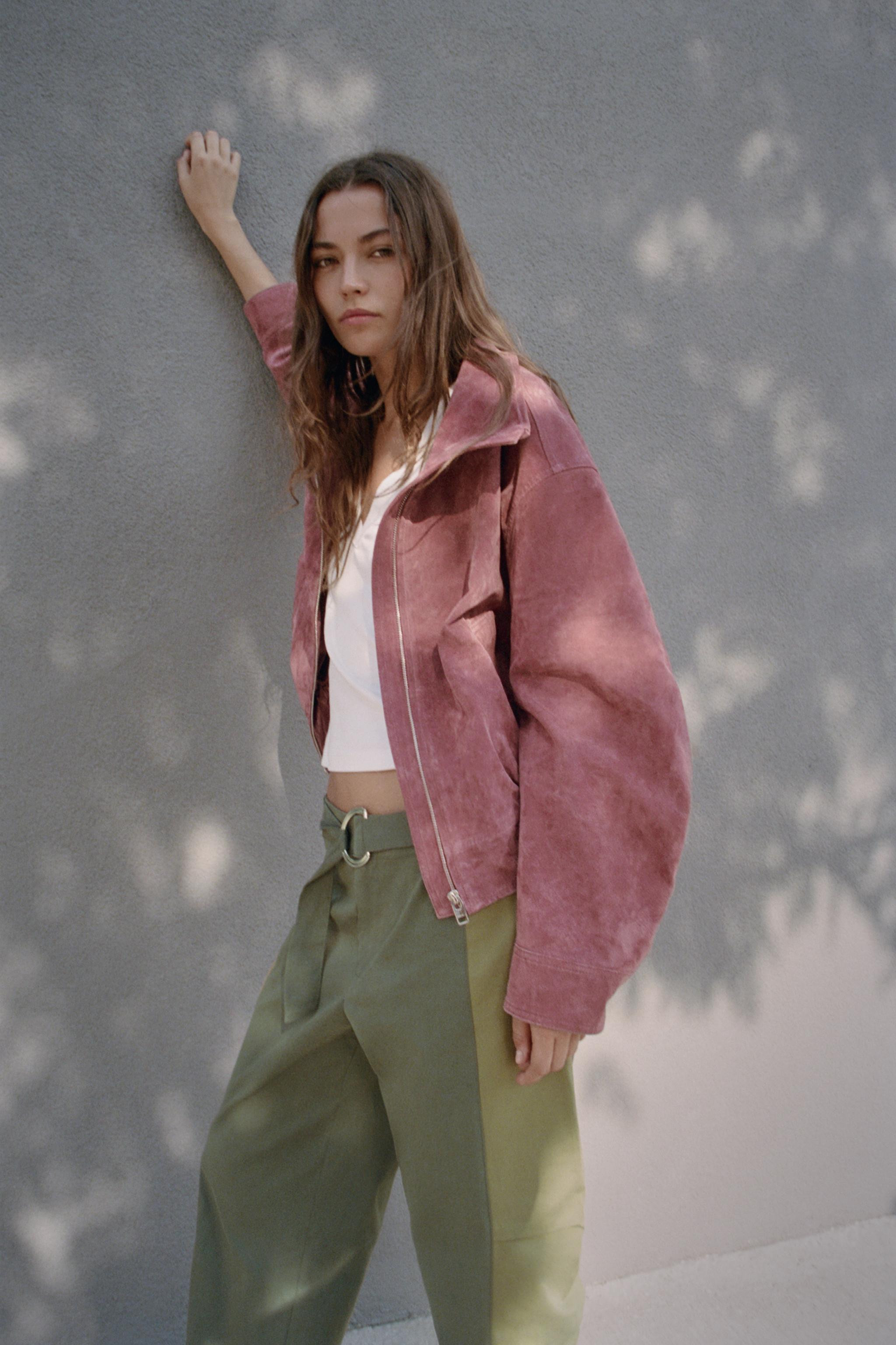 100% LEATHER BOMBER JACKET | Zara UK