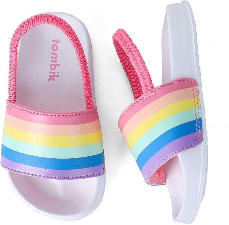Toddler Boys & Girls Beach/Pool Slides Sandals | Kids Water Shoes | Amazon (US)