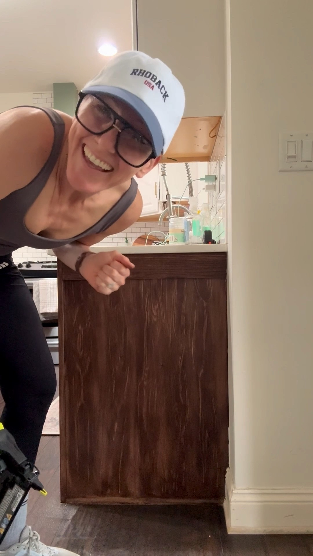 And just like that- my lower cabinets are complete!!! I cannot wait to complete the kitchen update. Faux beams are next! 🤎 🪵 🥳🎉⚒️

#LTKActive #LTKHome #LTKdayinmylife