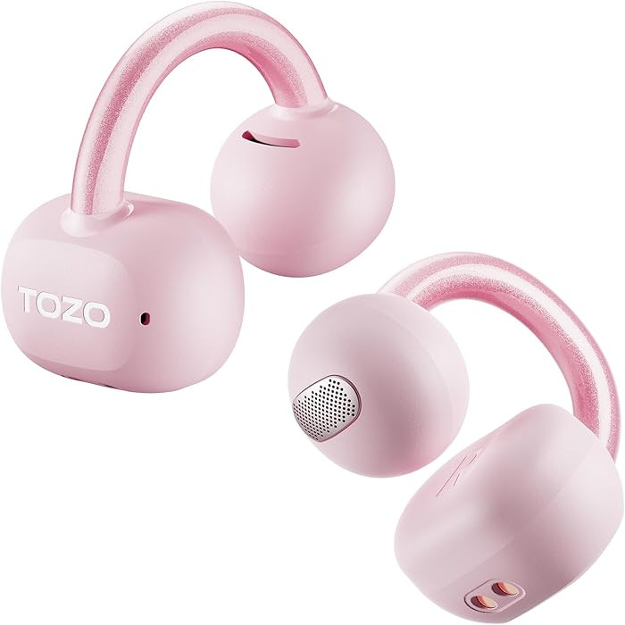 TOZO OpenEarRing True Open Ear Headphones, Lightweight Comfort Open Ear Clip Wireless Earbuds, 40... | Amazon (US)