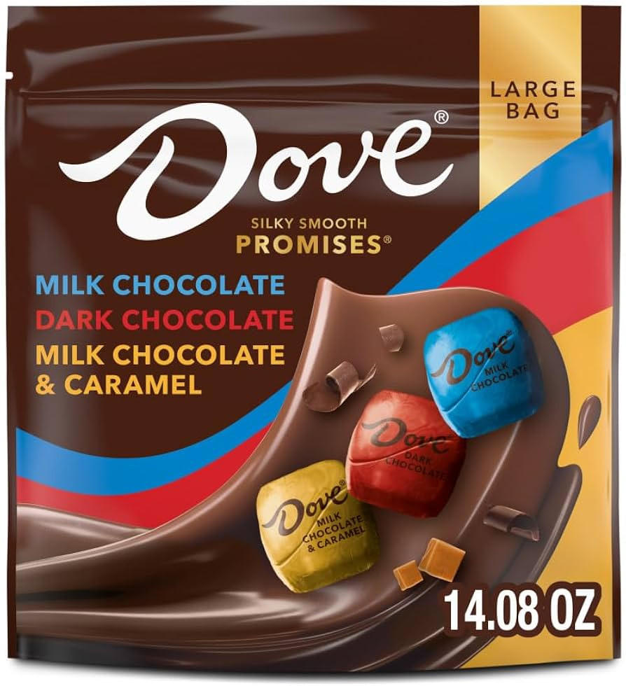 DOVE PROMISES Milk Chocolate, Dark Chocolate, and Milk Chocolate & Caramel Variety Assortment, 14... | Amazon (US)