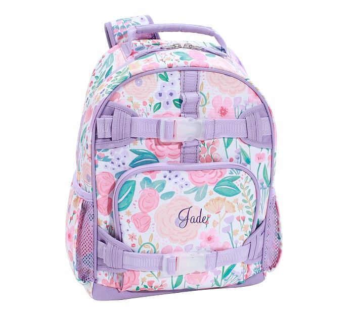 Mackenzie Lavender Floral Blooms Backpacks | Pottery Barn Kids