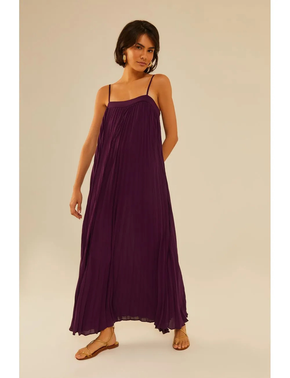 Vestido Longo Plissado | Maria Filo (BR)