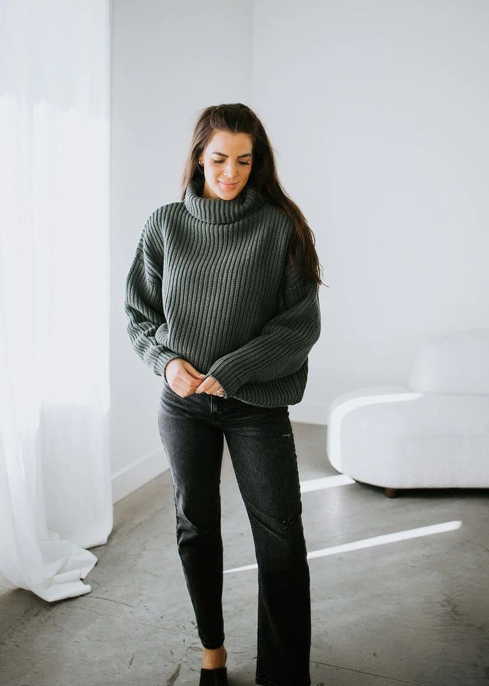 Amherst Funnel Neck Sweater by Chelsea DeBoer | Lauriebelles