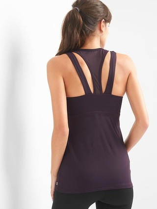 Gap Women Medium Impact Double Layer Shelf Tank Size L - New vineyard | Gap US