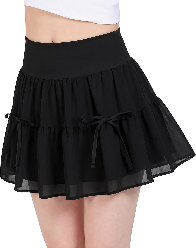 Stelle Faldas atl\u00e9ticas para ni\u00f1as con bolsillos interiores, pantalones cortos de cintu... | Amazon (US)