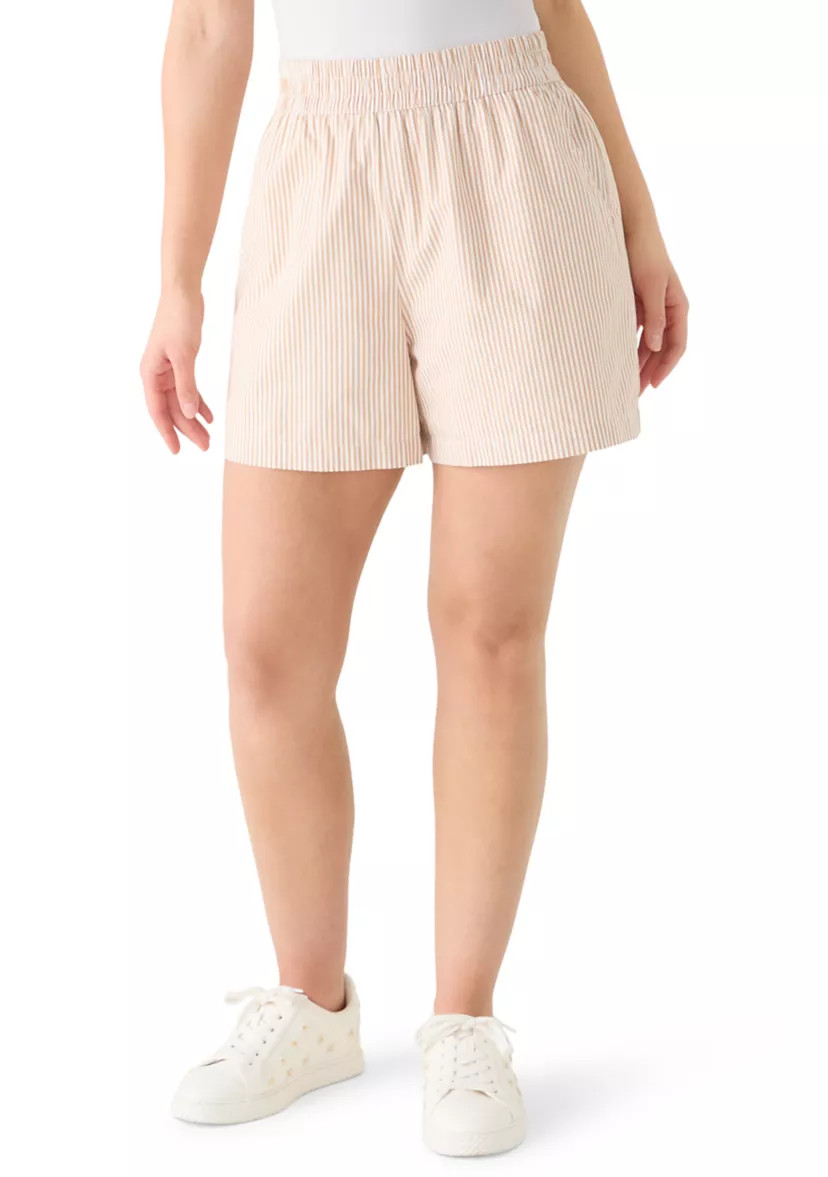 Petite Poplin Shorts | Belk