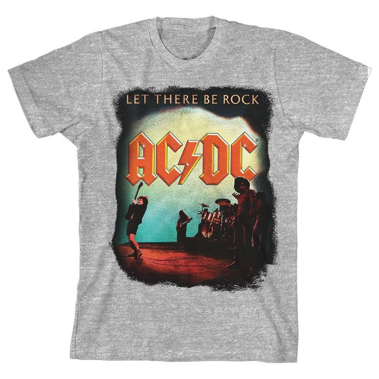 ACDC Let There Be Rock Youth Athletic Heather T-shirt | Target