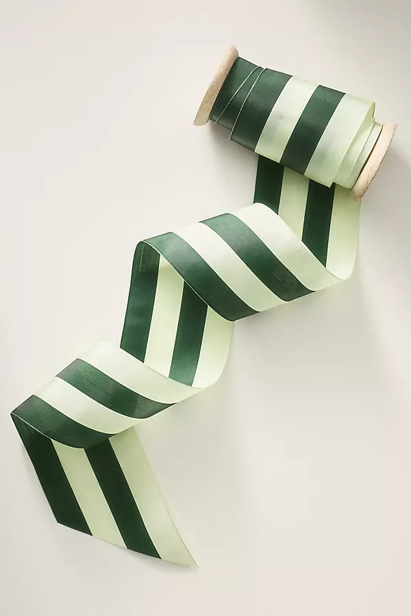 Tonal Striped Gift Ribbon | Anthropologie (US)