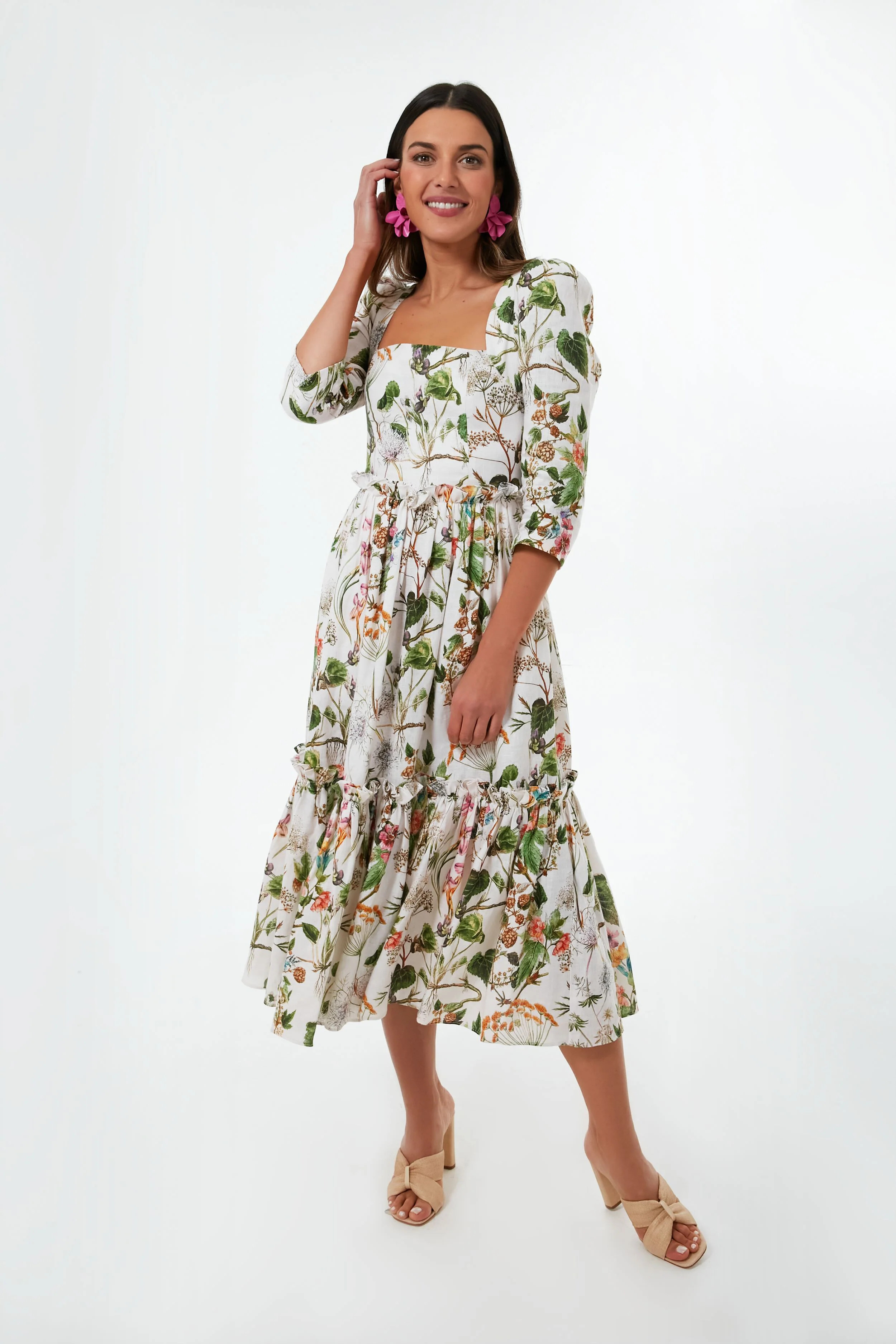 Whimsical Ivory Blue Hill Dress | Tuckernuck (US)