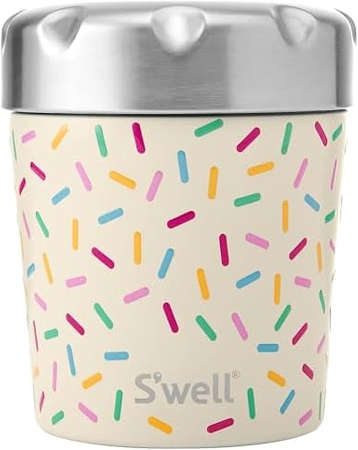 S'well Stainless Steel Ice Cream Chiller, 16oz, Sweet Sprinkle, Triple Layered Vacuum Insulated Container Keeps Ice Cream Frozen For Up To Four Hours, BPA Free | Amazon (US)