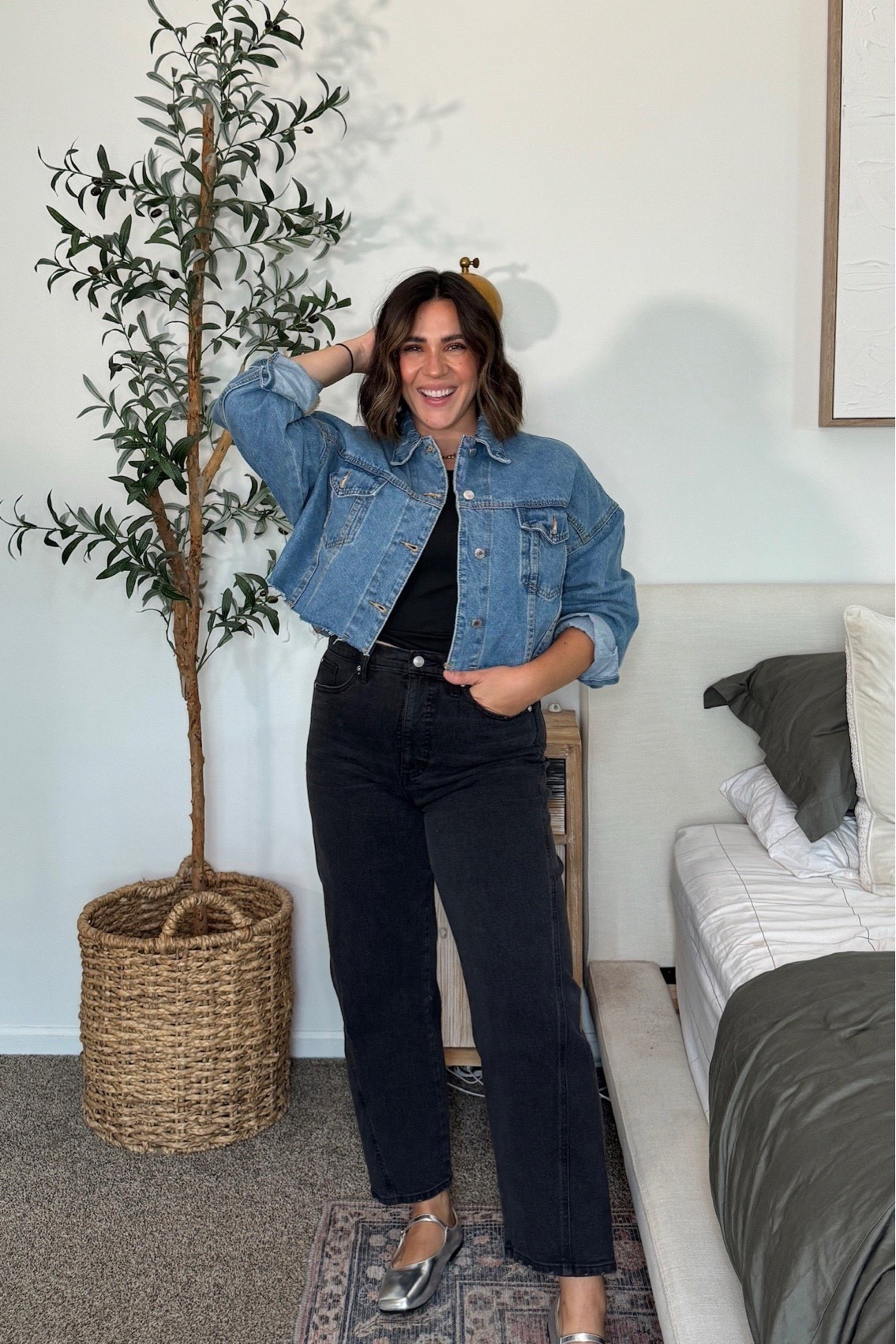 Denim look for fall, my fav jeans back in stock from Walmart! 
Easy realistic casual but chic mom outfit
Size L in jacket, 10 in jeans

Teacher outfit, fall outfit 

#LTKSeasonal #LTKautumn #LTKStyleTip