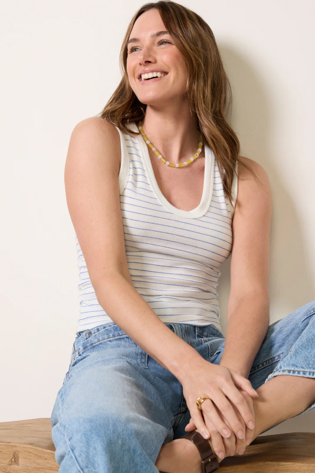 Kendra Brushed Striped Tank | Evereve