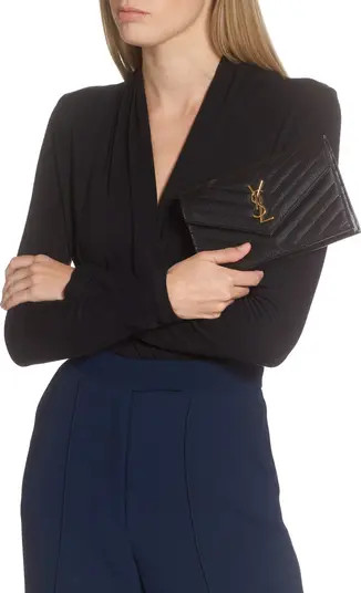 Saint Laurent Monogramme Logo Leather Crossbody Bag | Nordstrom | Nordstrom