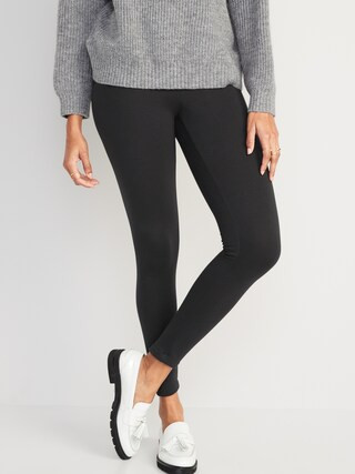 High-Waisted Fleece-Lined Leggings for Women | Old Navy (US)