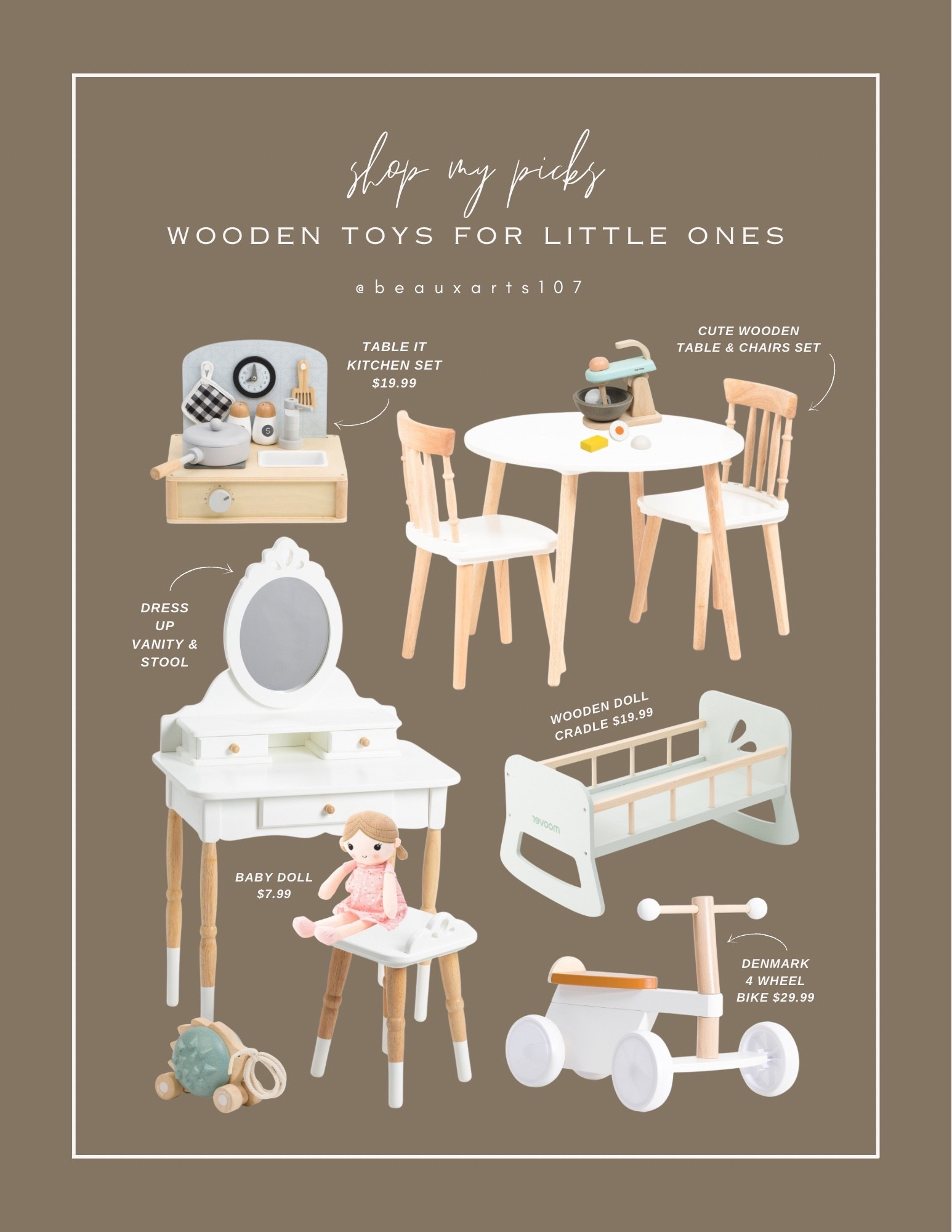 Start your holiday shopping early and save on these cute wooden toys for your kiddos! 

#LTKKids #LTKBaby #LTKSaleAlert