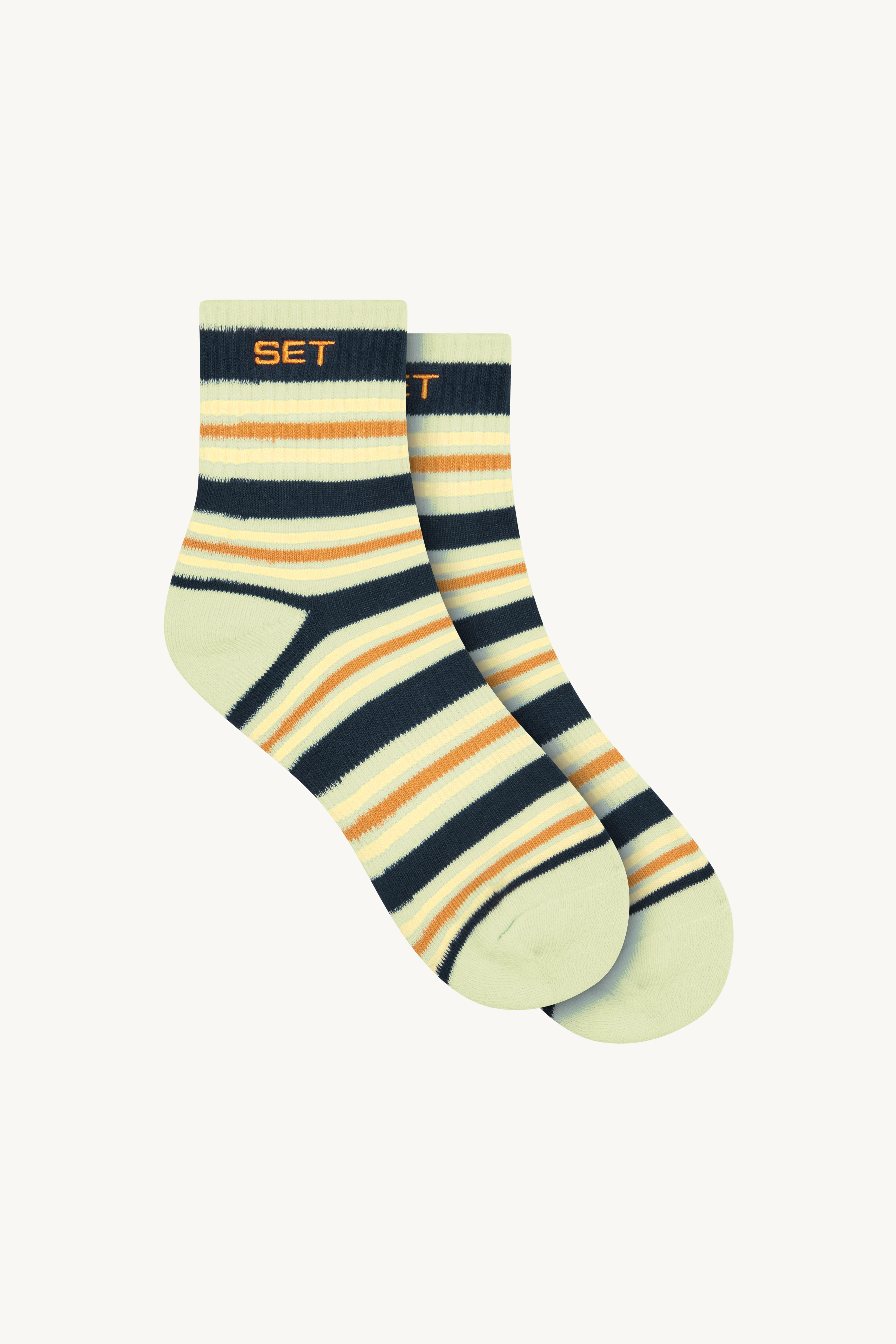 SET STRIPE SHORTY SOCKS - ZEST | SET Active