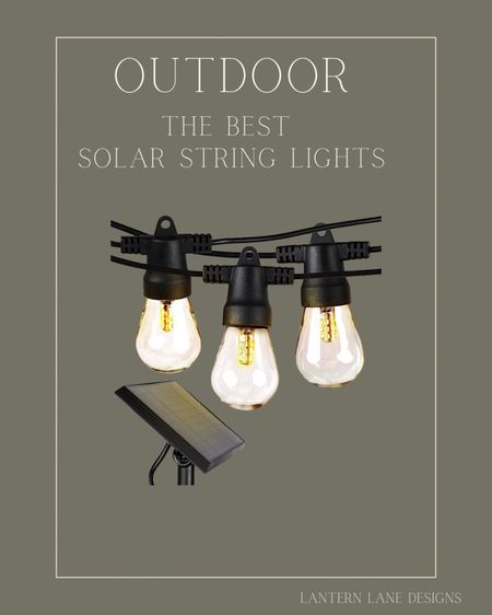 The best outdoor solar string lights. Outdoor lighting, outdoor decor 

#LTKSeasonal #LTKsalealert #LTKhome