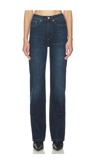 DL1961 Karmine High Rise Wide Leg Jeans in Blue. - size 27 | Revolve Clothing (Global)