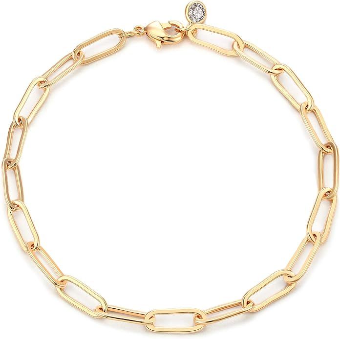 BENEIGE Dainty Gold Evil Eye Bracelet,14K Gold Plated Cute 3 Layered Satellite Beaded Pearls Tiny... | Amazon (US)