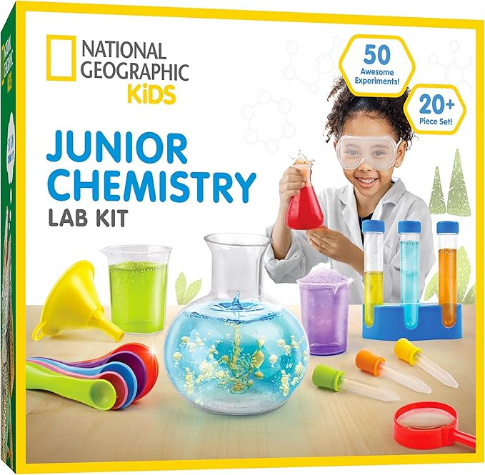 National Geographic Junior Chemistry Set - Complete Early Learning Lab Kit with 50 Science Experi... | Amazon (US)