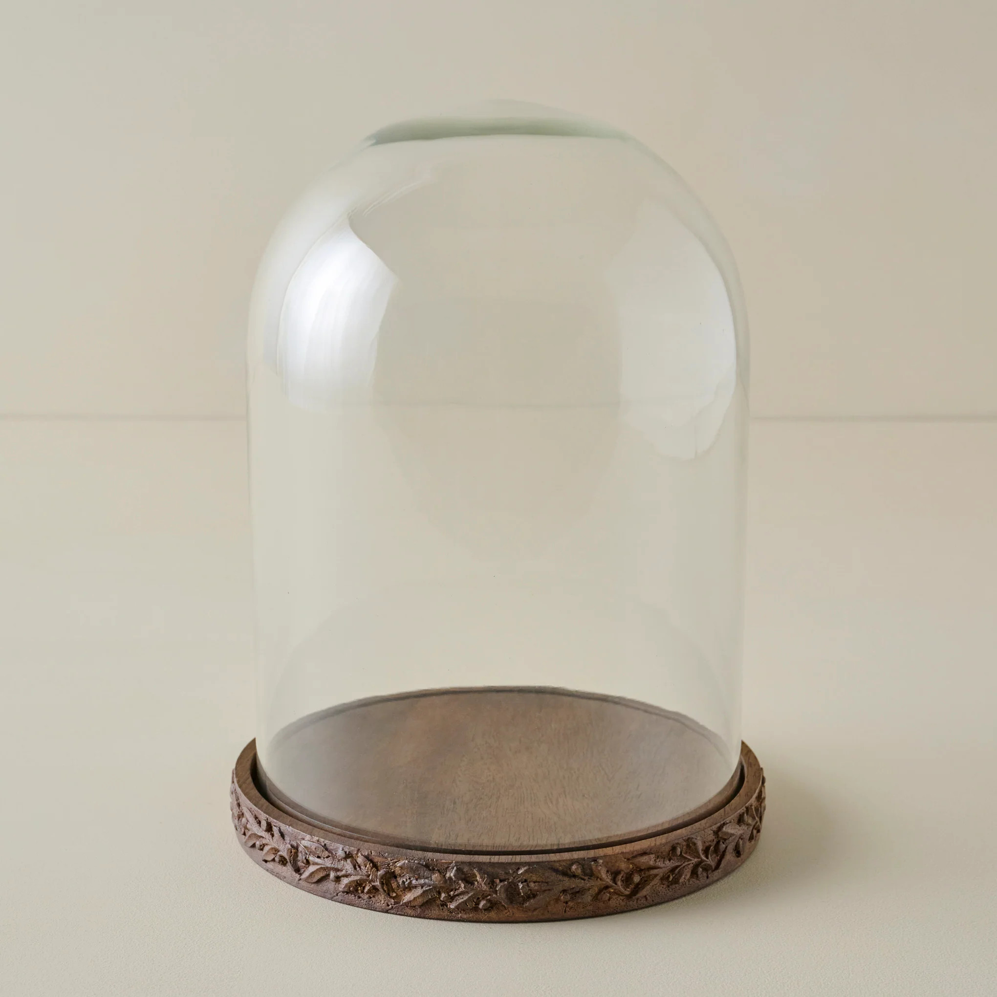 Eleanor Carved Wood Cloche | Magnolia