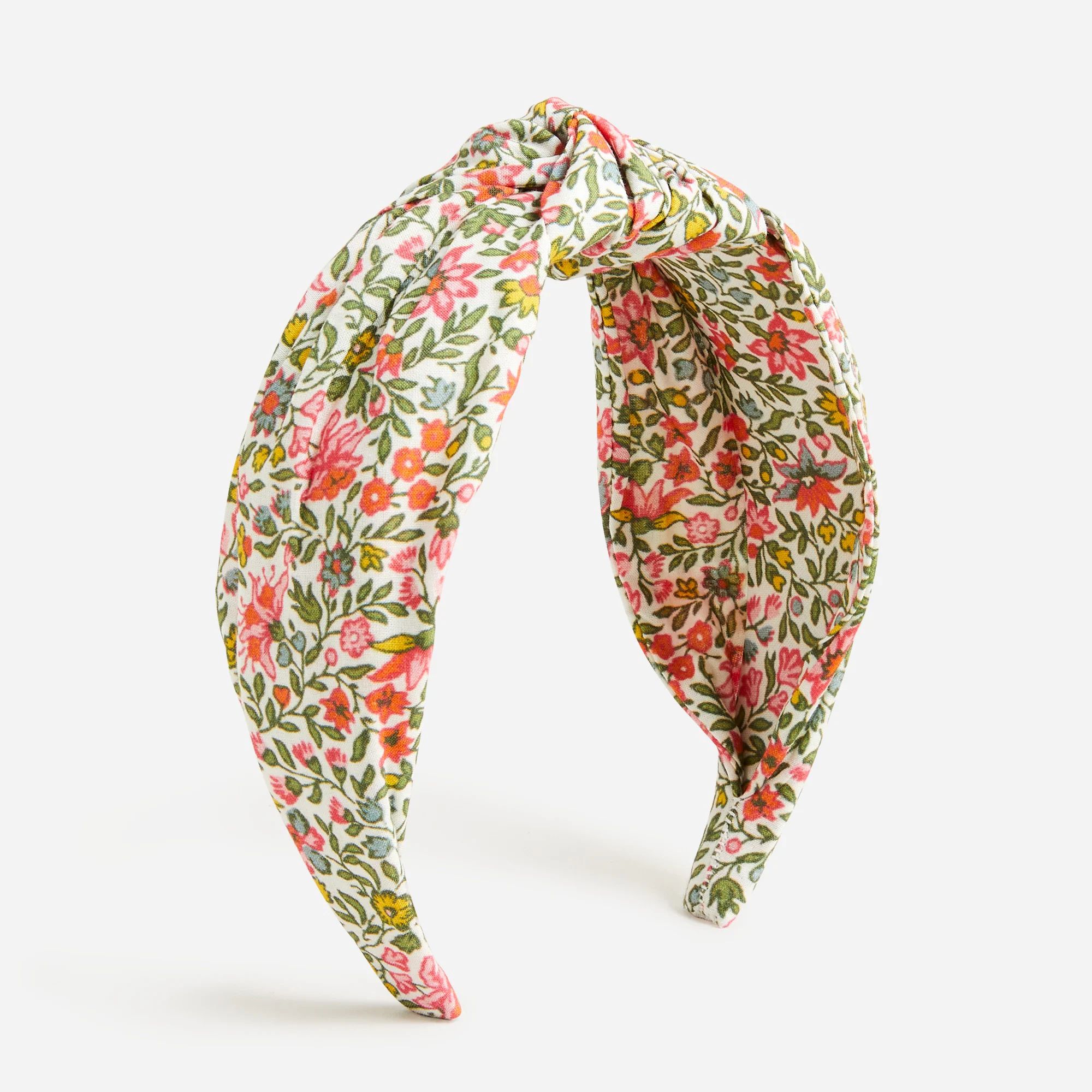 Knot headband in floral meadow | J.Crew US