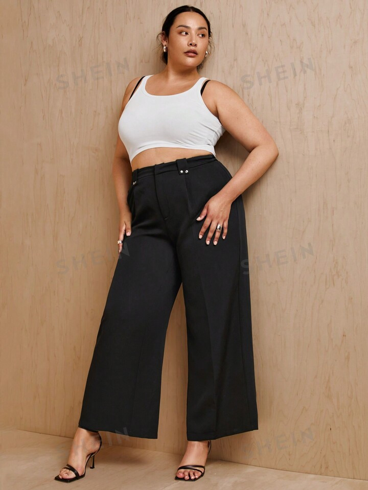 • Button, Pocket, Zipper | SHEIN