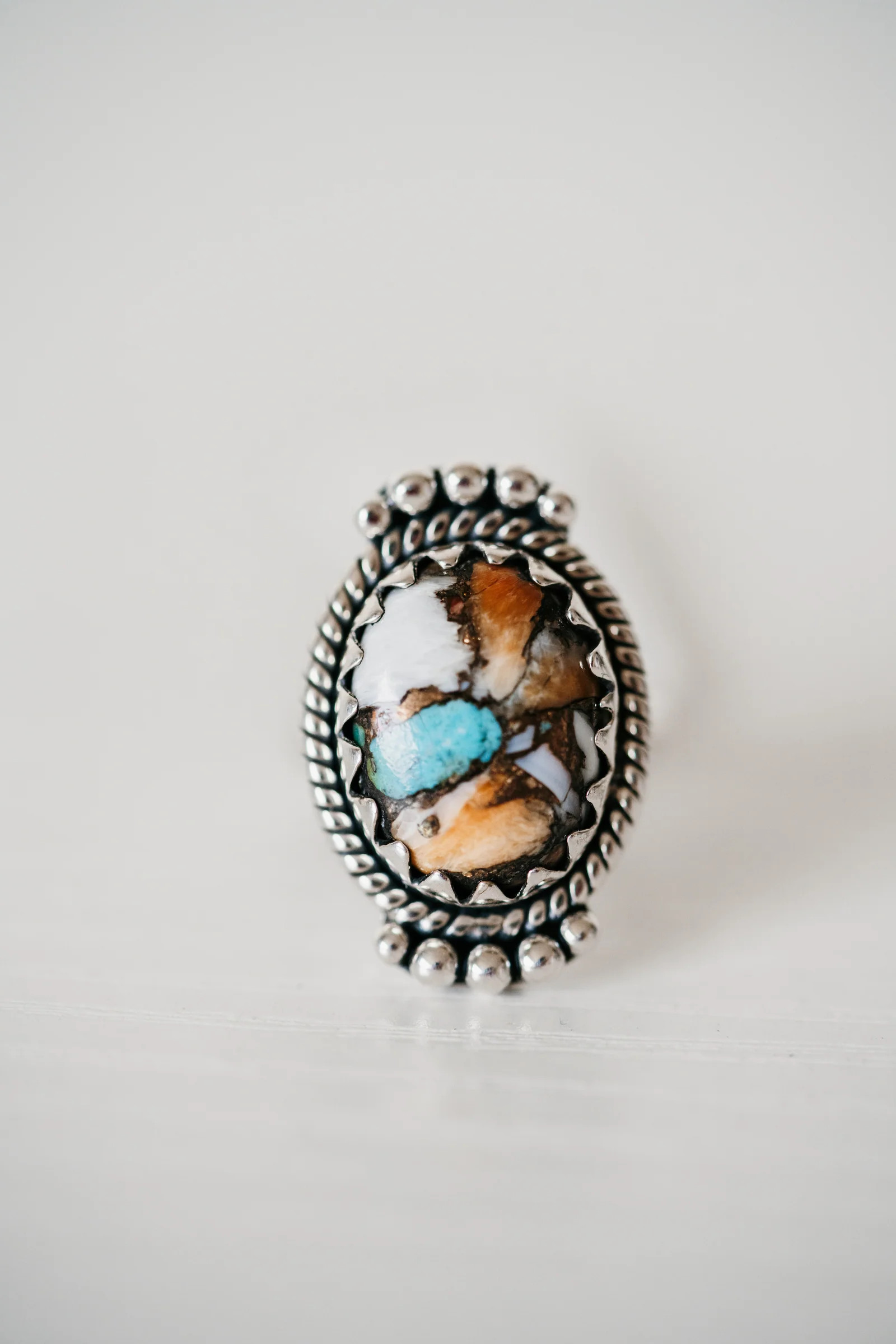 Tulsi Ring | Spiny Turquoise | Goldie Lew Jewelry