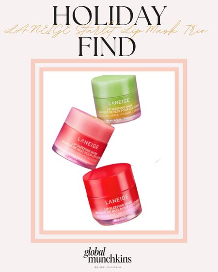 Laneige Starlit Lip Mask Trio set! $43 value for only $32 and you get 10% off during the Sephora sale with code TIMETOSAVE
Perfect gift for teens, moms, sisters, teachers and friends !

#LTKHoliday #LTKbeauty #LTKsalealert