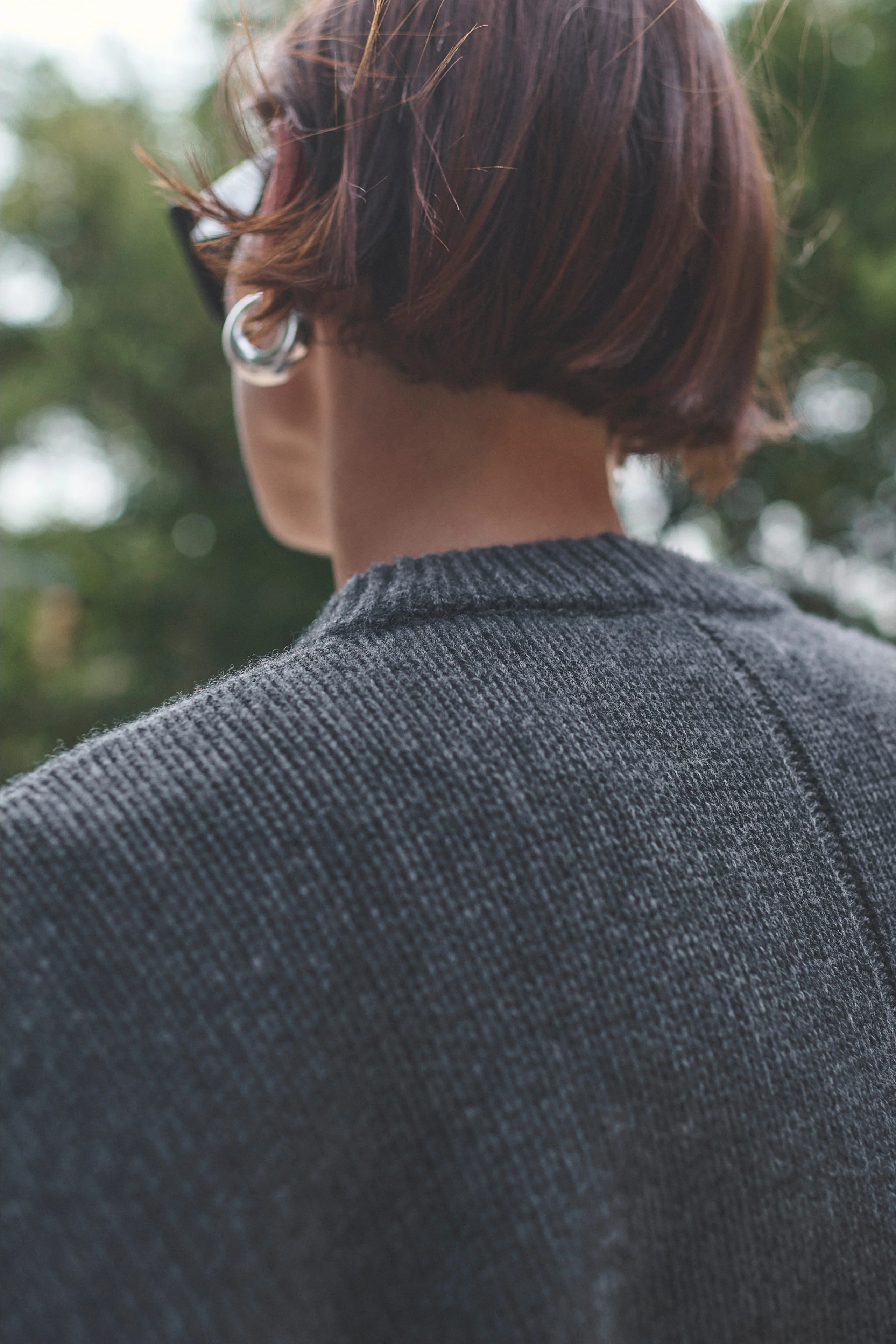 The Cashmere Signature Crew in Charcoal | Sold Out NYC