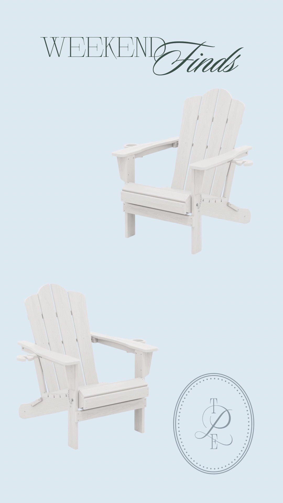 Perfect outdoor chairs that fold and have TWO cup holders!