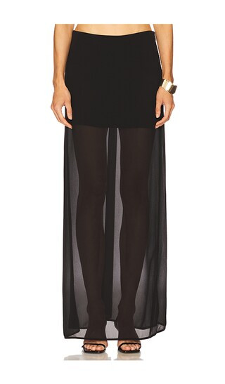 x REVOLVE Cameron Maxi Skirt in Black | Revolve Clothing (Global)