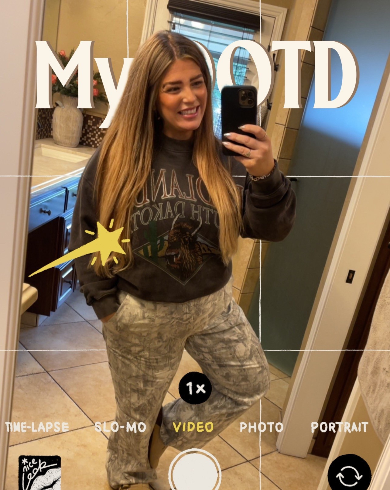 My FAVORITE camo pants are back in stock regular length! Runny before they sell out they are soo good! Wearing my true size L in these. #restock #camo #springoutfits #momoutfits #walmart #walmartfinds 

#LTKootd #LTKMidsize #LTKU