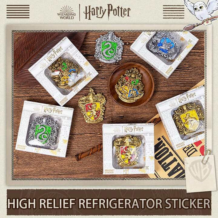 Harry Potter Refrigerator Magnetic, Art Hogwarts Four College Color Badge Fridge Magnets, Travel ... | SHEIN