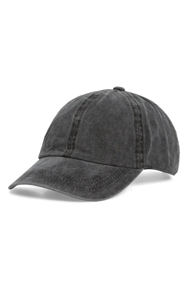 Washed Cotton Twill Baseball Cap | Nordstrom