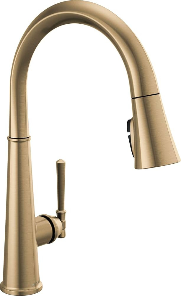 DELTA FAUCET 9182-CZ-PR-DST Emmeline ShieldSpray Kitchen Faucet 1L Pull-Down, Without Soap Dispen... | Amazon (US)