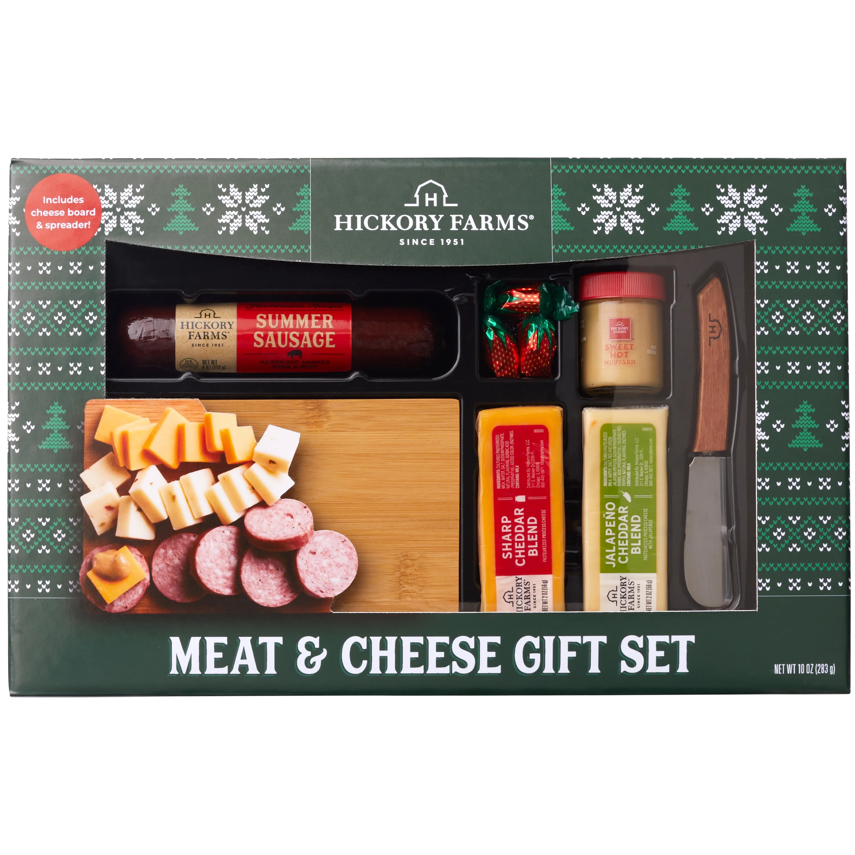 Hickory Farms $14.88 Meat & Cheese Gift Box Gourmet Charcuterie Set | Walmart (US)