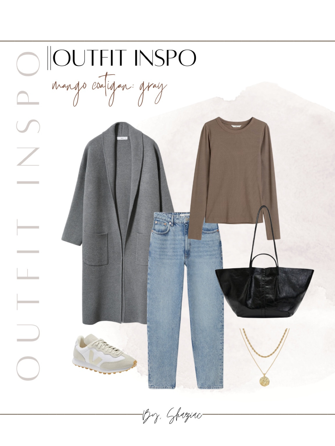 Outfit Inspo Mango Coatigan in gray.

Veja sneakers. All saints tote. Straight leg jeans. Casual fall outfit. 

#LTKstyletip #LTKSeasonal #LTKitbag