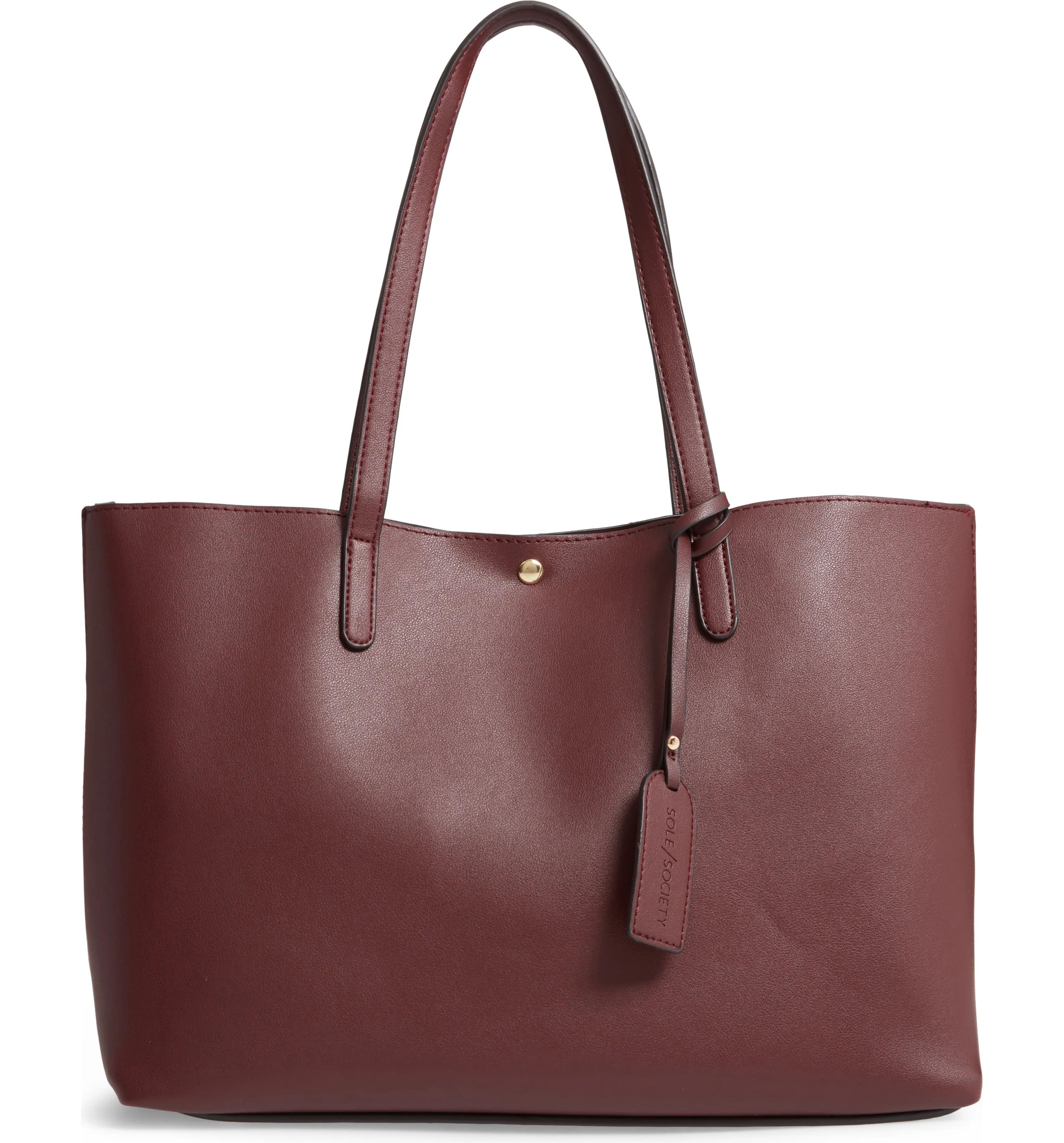 Zeda Faux Leather Tote | Nordstrom