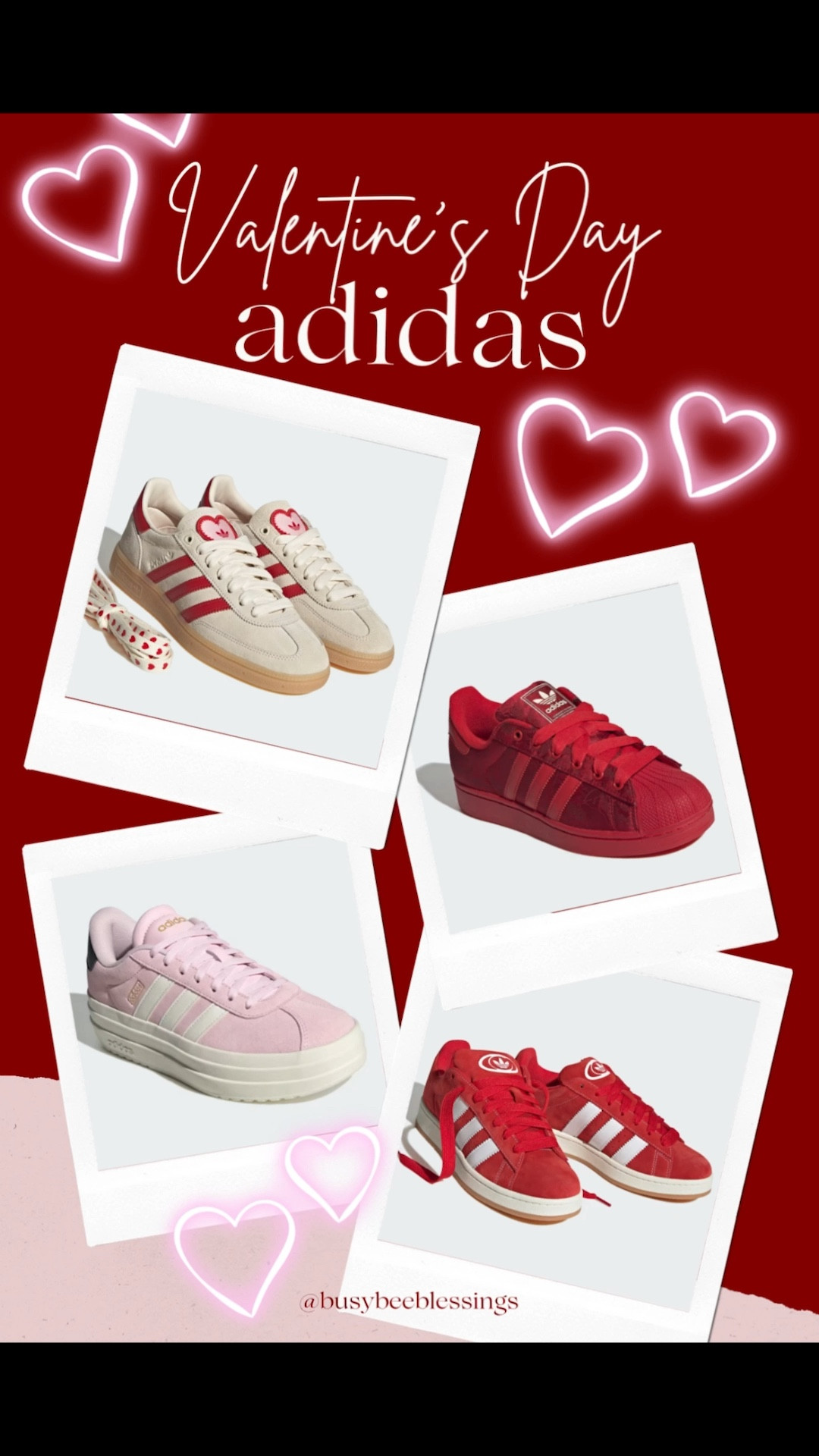 Love is in the details… and these Adidas Handball Spezial shoes understood the assignment. 💘
The subtle heart touches with dreamy red & pink hints make them the sweetest everyday sneaker. Comfy, classic, and just flirty enough for coffee dates, errands, or adding a little Valentine magic to your fit. 🥰
If you love a neutral with a pop of romance, these are the shoes. 💌✨

#LTKValentine #LTKActive #LTKmomlife