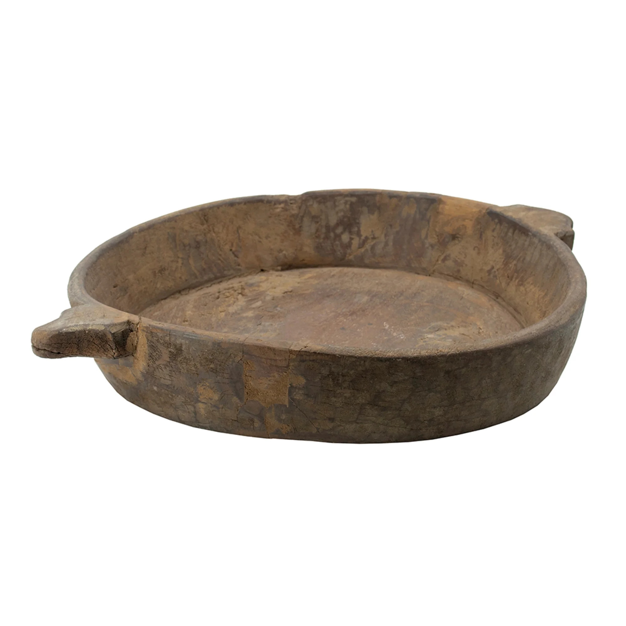 CC Home Furnishings Hand-Carved Wooden Parrat Bowl with Handle - 22" - Large | Walmart (US)