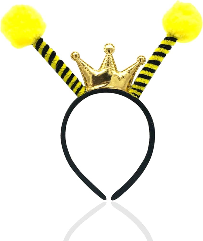 Bee Headband Bumblebee Crown Bumble Bee Ears Antenna Headband Gold Ant Ladybug Bumblebee Antennas... | Amazon (US)