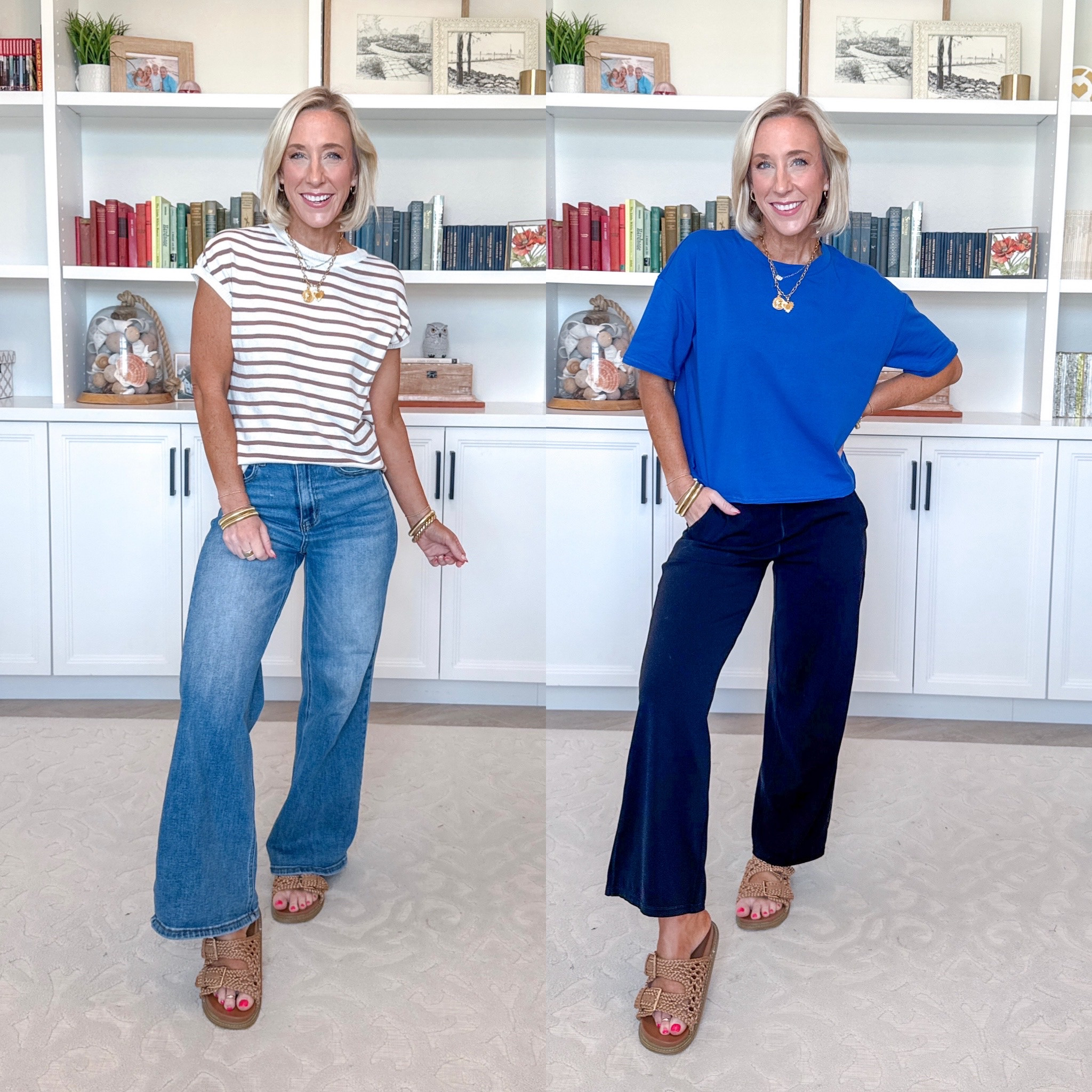 Amazon - new casual finds. Short Sleeve Sweater - size small. 12 colors (stripes and solids). * Wide Leg Jeans - size 25. Oversized Cropped Tee - size XSmall. 20+ colors. * Wide Leg Yoga Pants - size small.

 

#LTKSeasonal #LTKOver40 #LTKSaleAlert