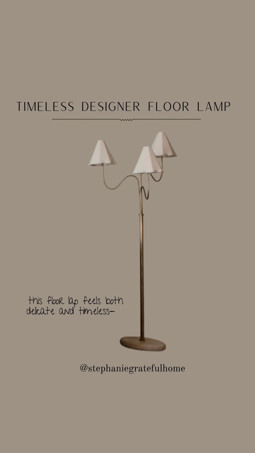 This designer lamp is truly a master piece- so delicate and timeless. This is one of those pieces that would work in any space and would be one to keep for many many years..

Home decor 
Home finds


#LTKHome