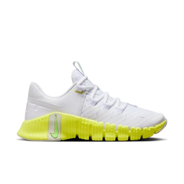 Women's Nike Free Metcon 5 Training Shoes 6.5 White/Lime Blast-Luminous Green | Scheels