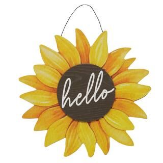 Hello Sunflower Wall Hanging by Ashland® | Michaels Stores