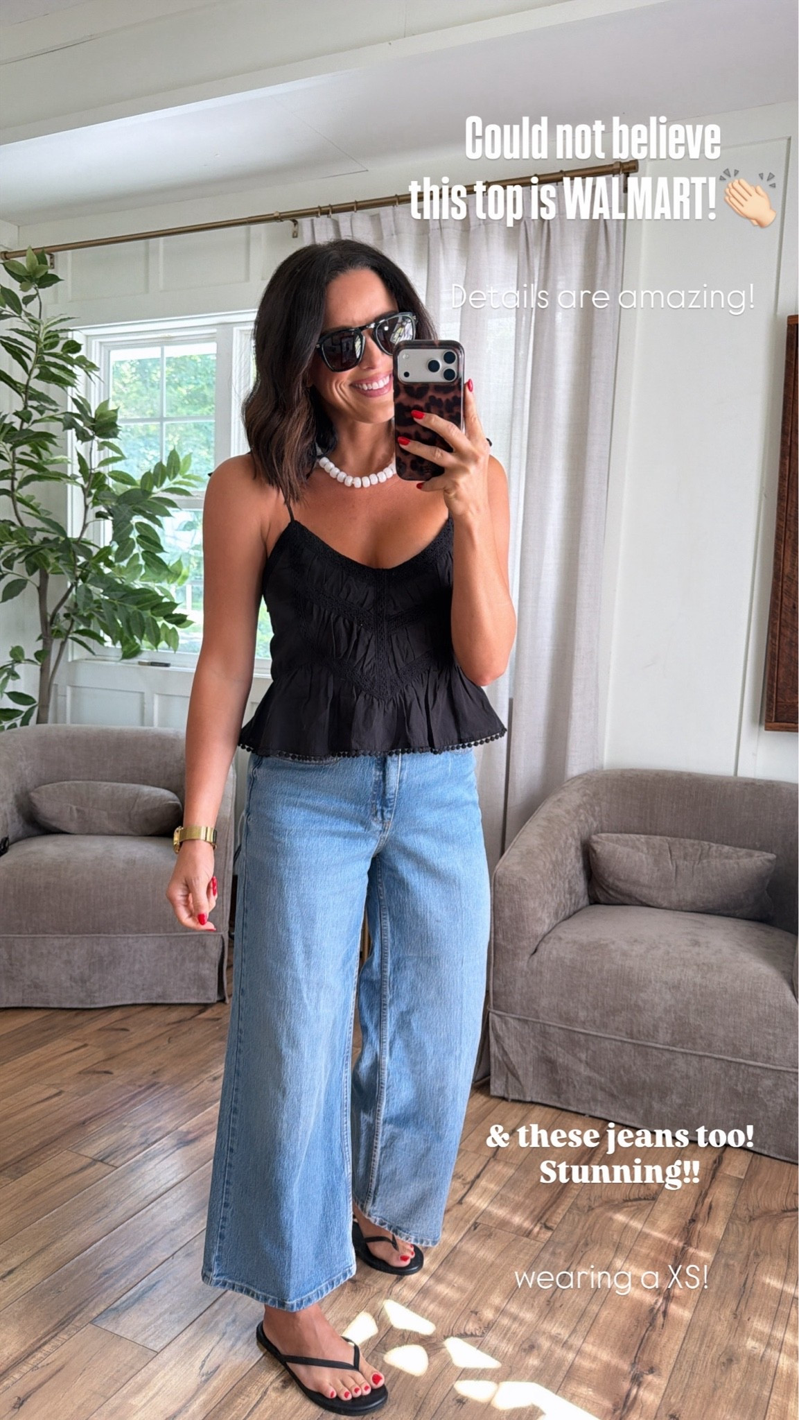 I wasn’t expecting this top to be this cute… 🤍 It looks so much more expensive.

Size XS
5’3” for reference

#WalmartFashion #WalmartFinds #AffordableStyle #WalmartStyle #EverydayOutfit #WideLegJeans #SummerStyle #LTKStyle #LTKCreator #FashionFinds